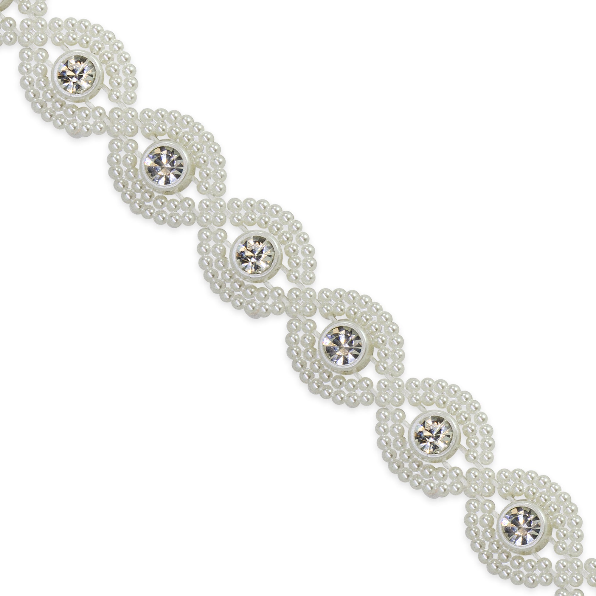 Asai 1/2 Inch Centerpiece Rhinestone Trim      (Sold by the Yard)