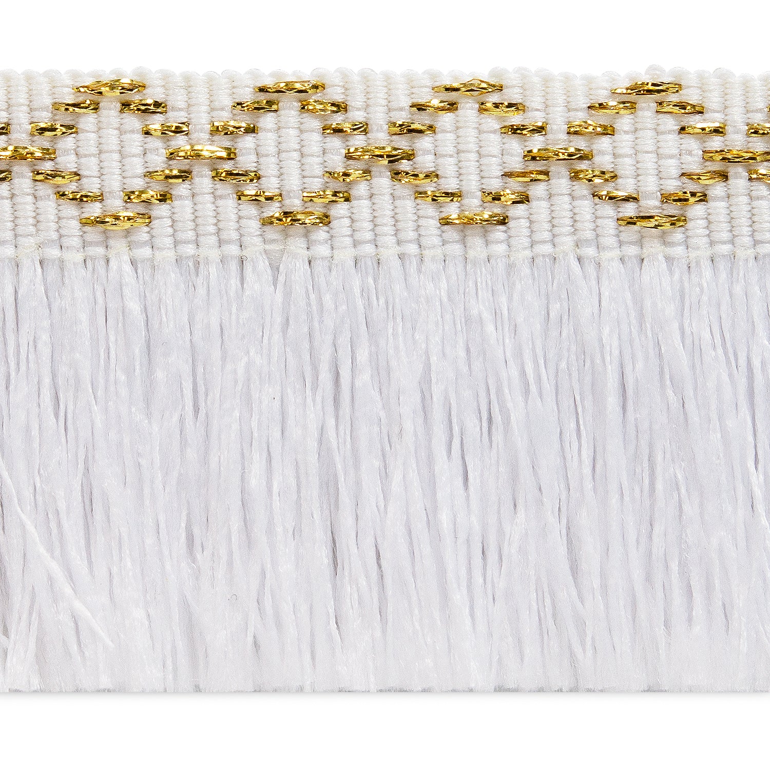 Sebastian 1 3/8" Diamond Head Fringe Trim  (Sold by the Yard)