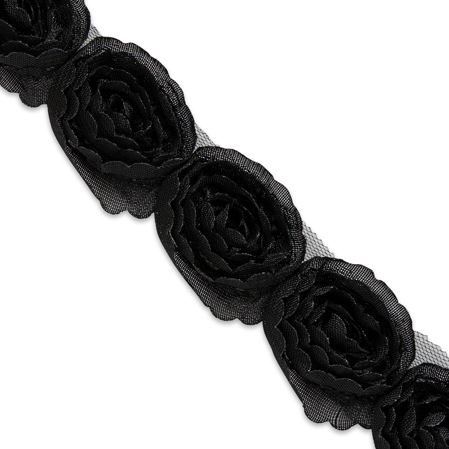 Rosalinda 1 1/2" Circular Floral Trim  (Sold by the Yard)