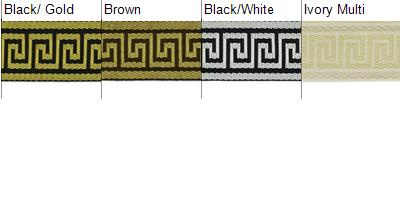 5 Yards of Alexander 1 3/4" Greek Key Woven Trim