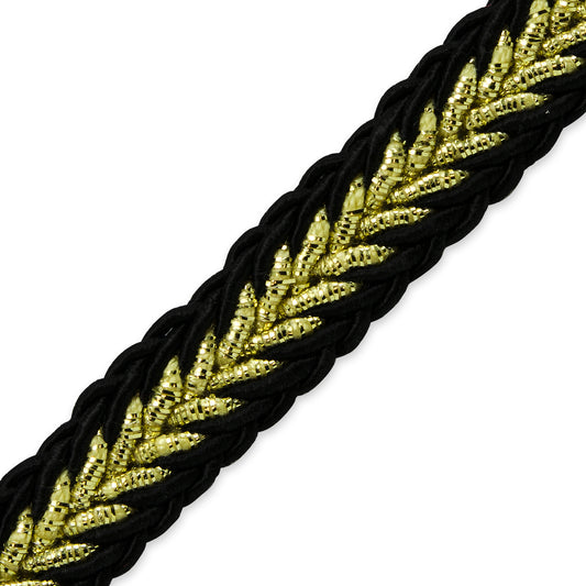 Ares 3/8" Metallic Braid Trim (Sold by the Yard)