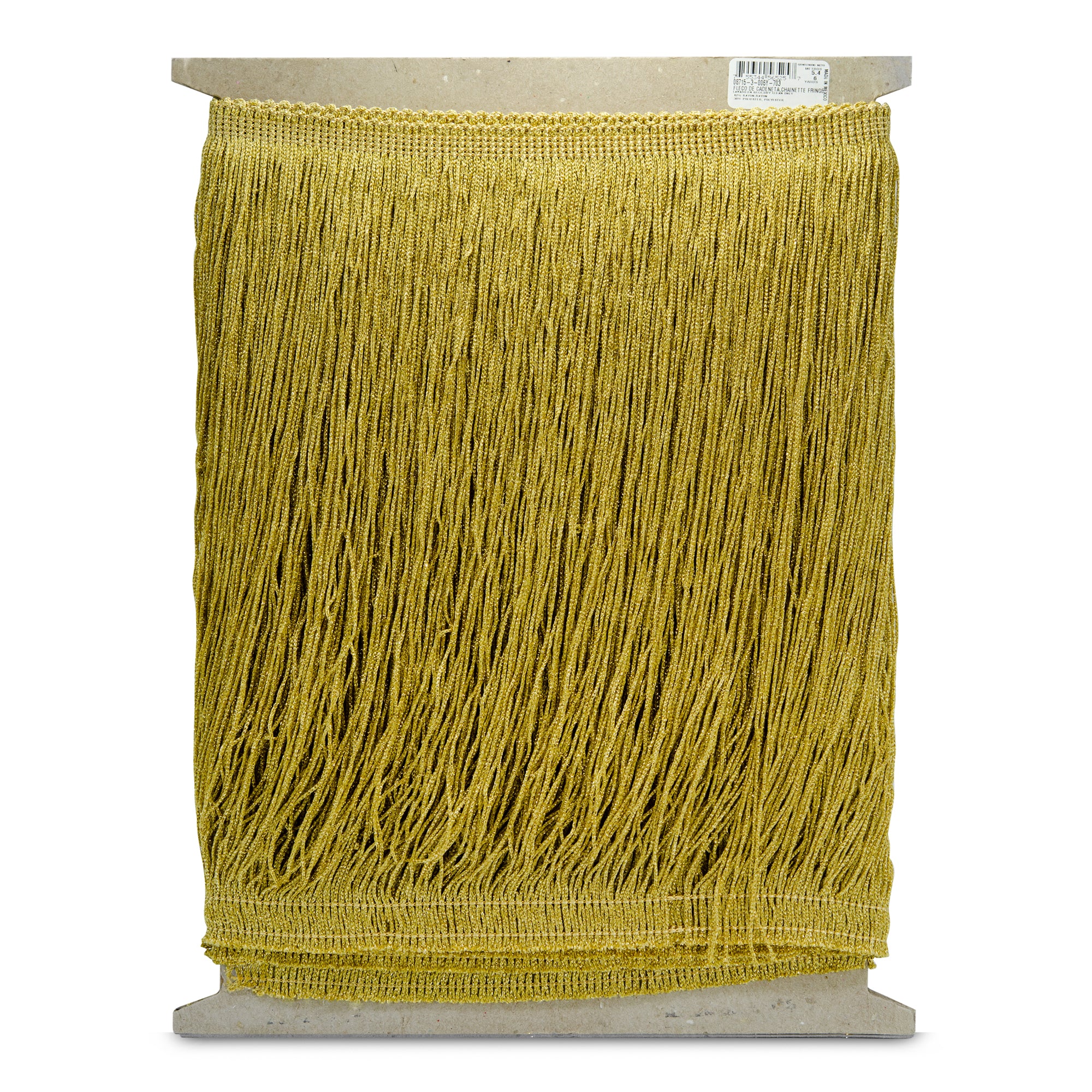 15" Metallic Chainette Fringe Trim (Sold by the Yard)