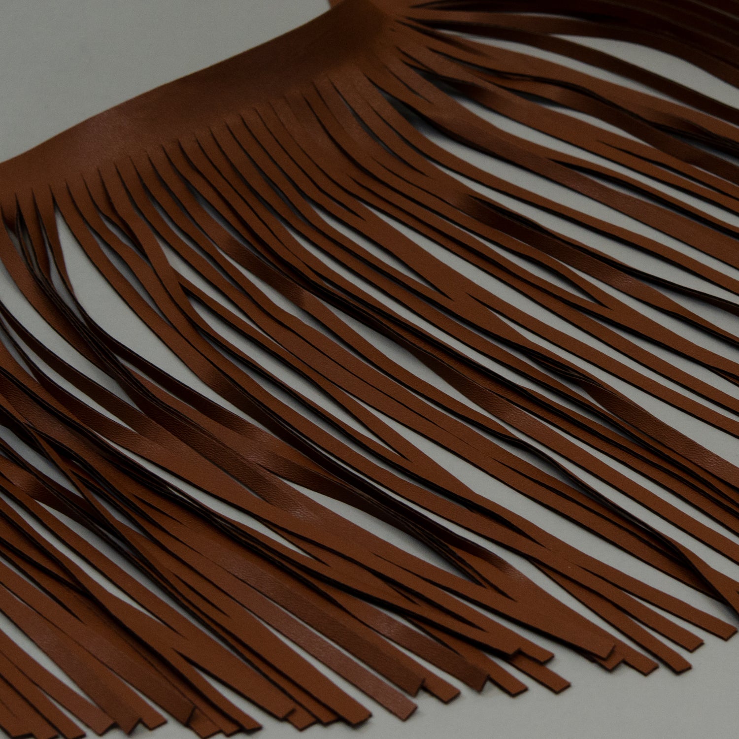 5 Yards of 12" Premium Vegan Leather Fringe Trim