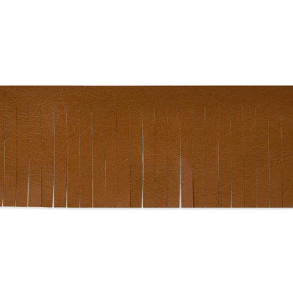 2" Glossy Finish Vegan Leather Fringe Trim (Sold by the Yard)