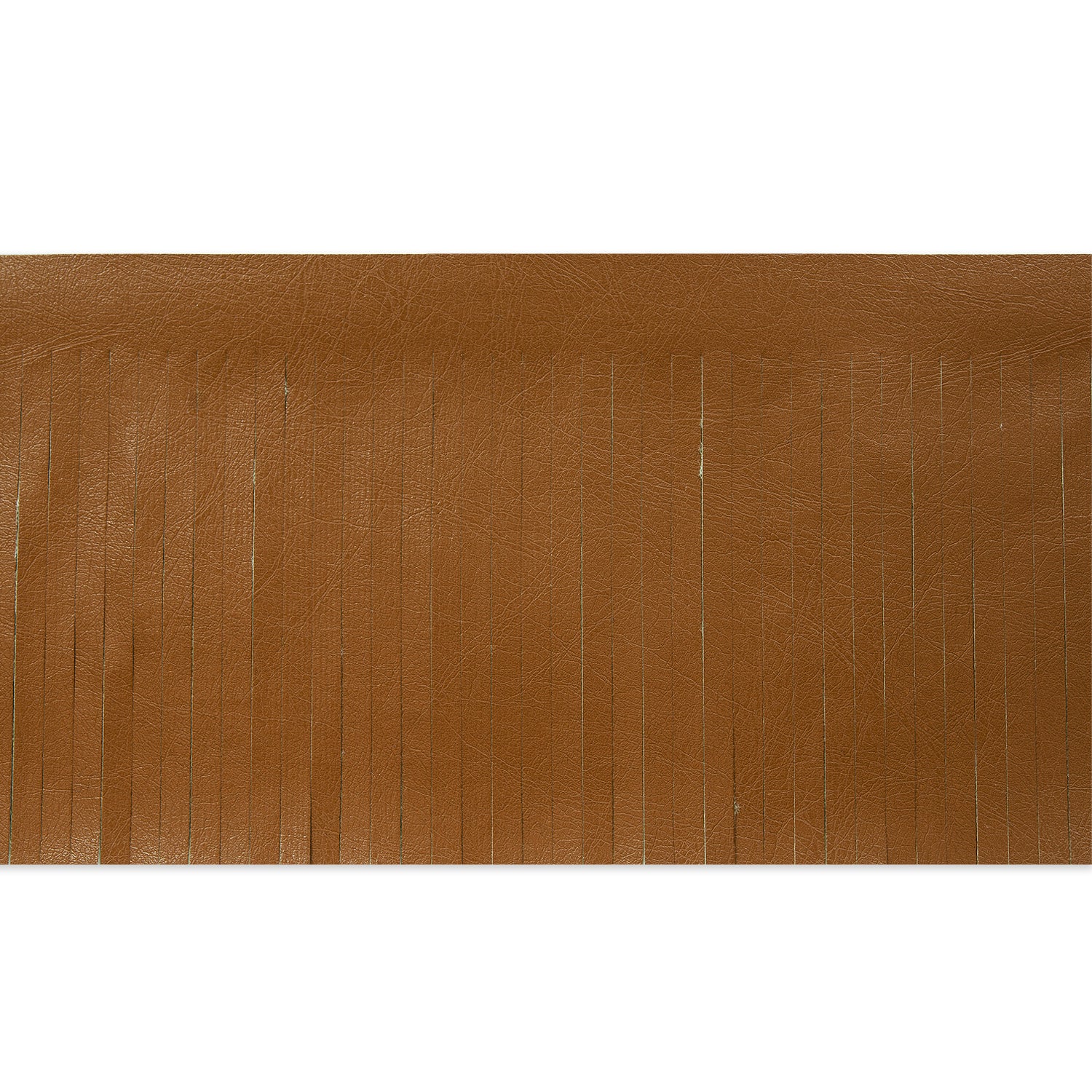 5 Yards of 4" Glossy Finish Vegan Leather Fringe Trim