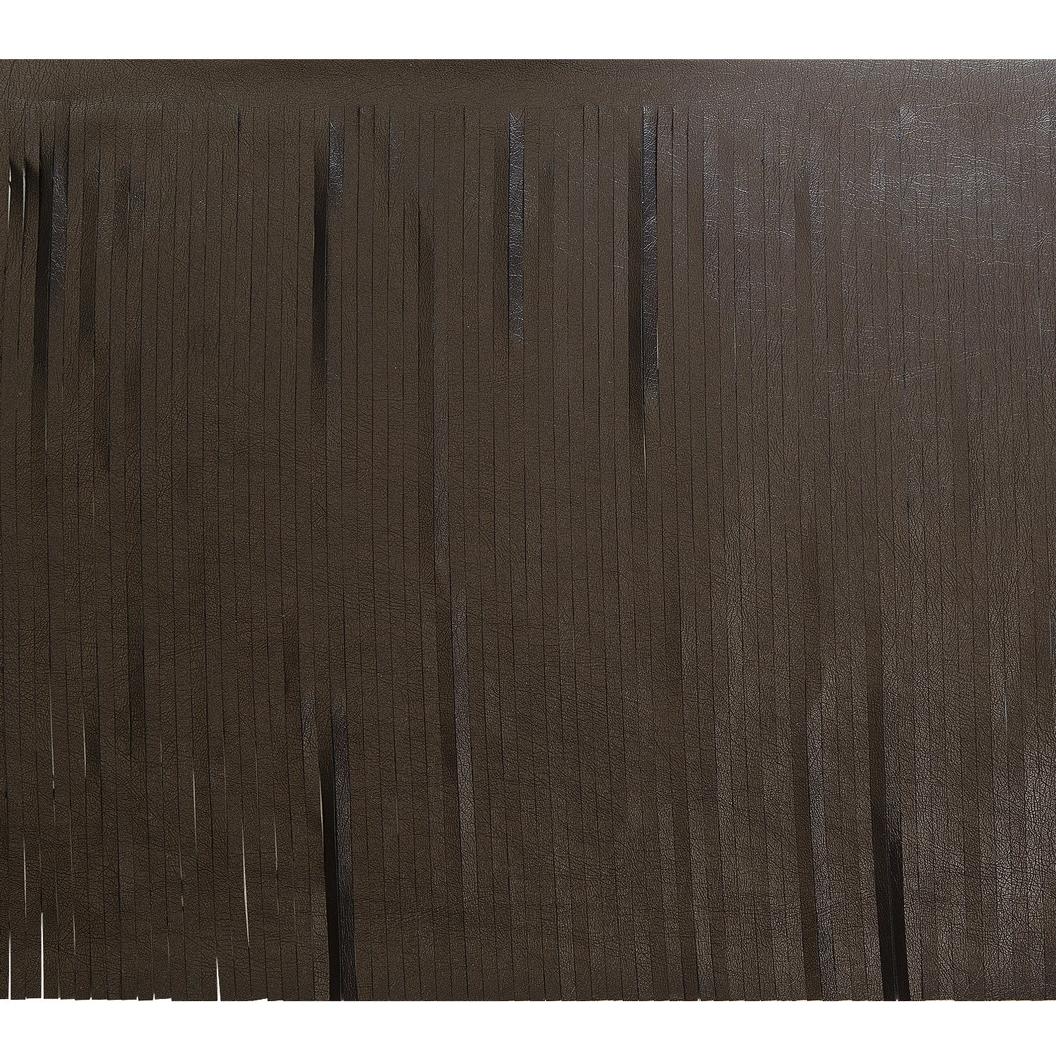 5 Yards of 12" Glossy Finish Vegan Leather Fringe Trim