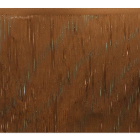 12" Glossy Finish Vegan Leather Fringe Trim (Sold by the Yard)