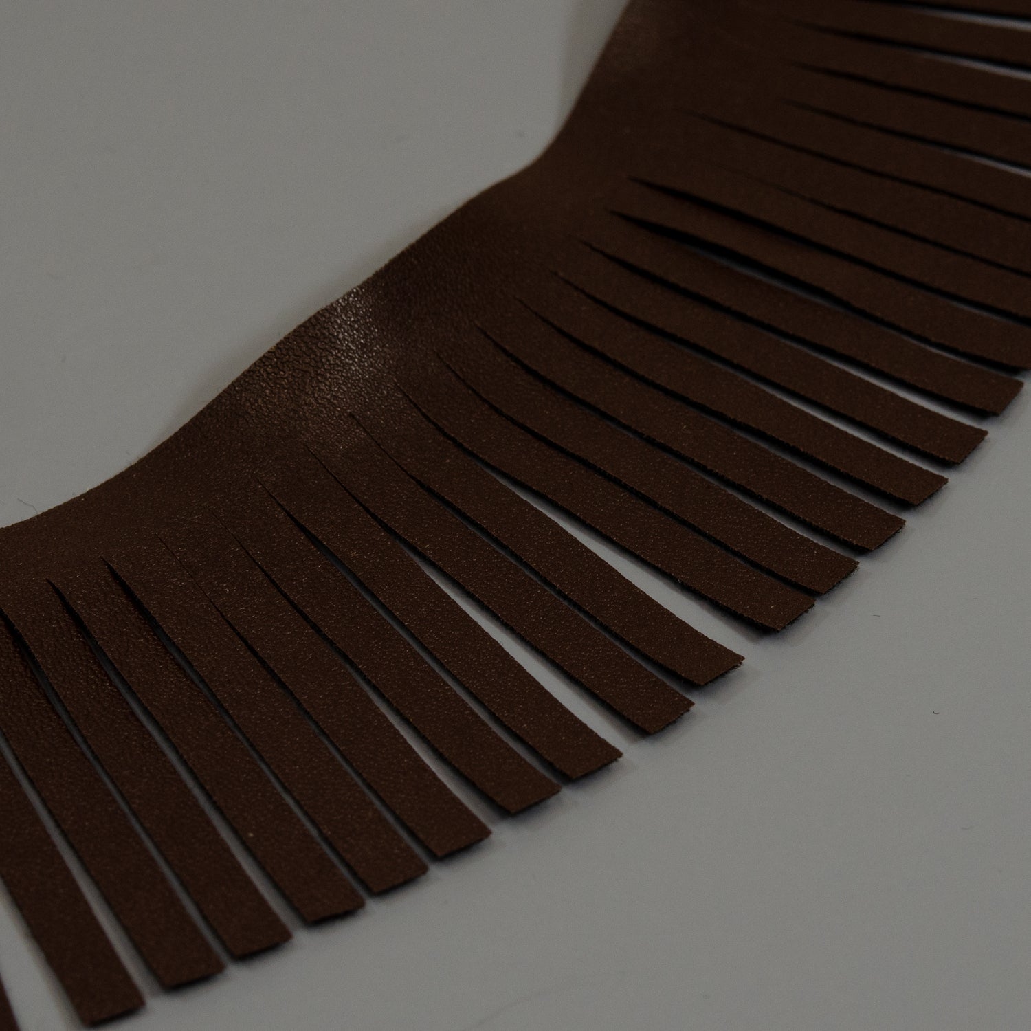 5 Yards of 2" Matte Finish Vegan Leather Fringe Trim