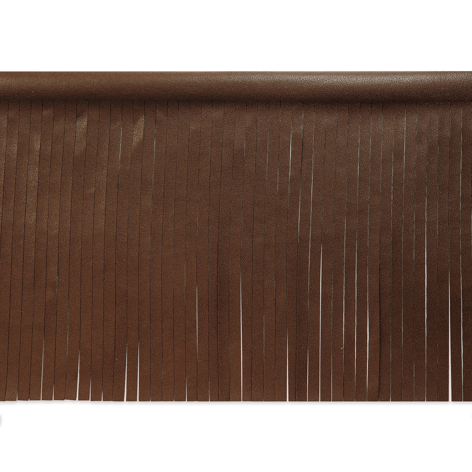 5 Yards of 6" Matte Finish Vegan Leather Fringe Trim