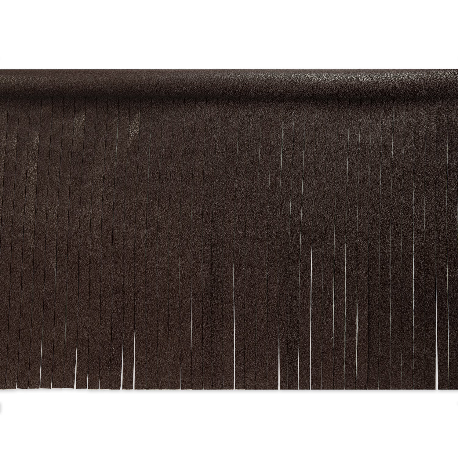 5 Yards of 6" Matte Finish Vegan Leather Fringe Trim