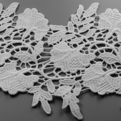 Marsilia Embroidered Designer Venice Lace Trim (Sold by the Yard)