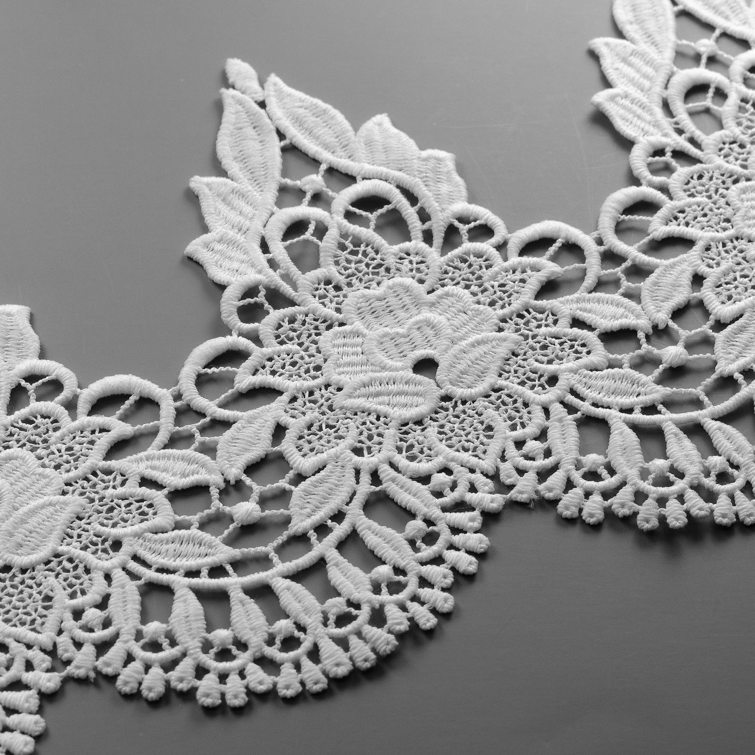 Bartolomia Embroidered Designer Venice Lace Trim (Sold by the Yard)