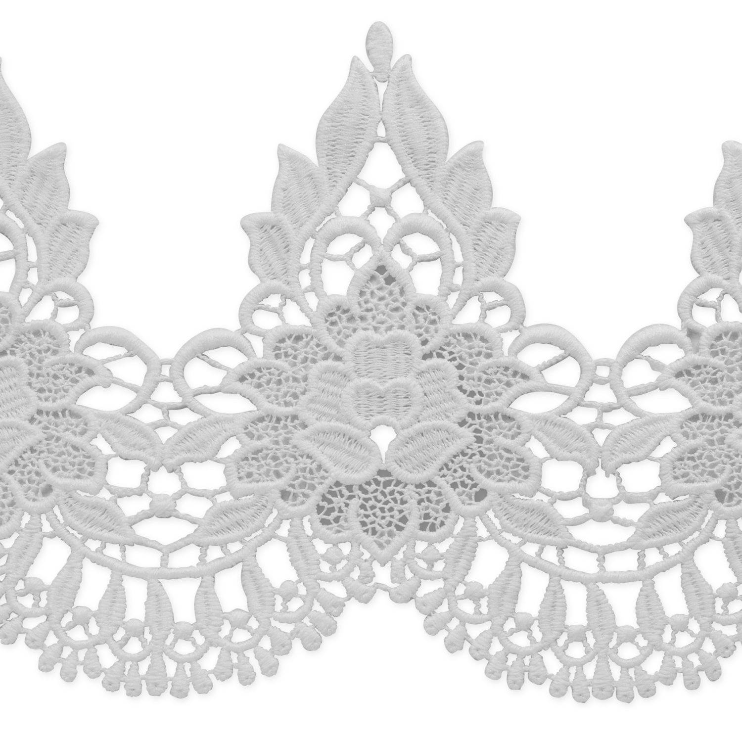 Bartolomia Embroidered Designer Venice Lace Trim (Sold by the Yard)