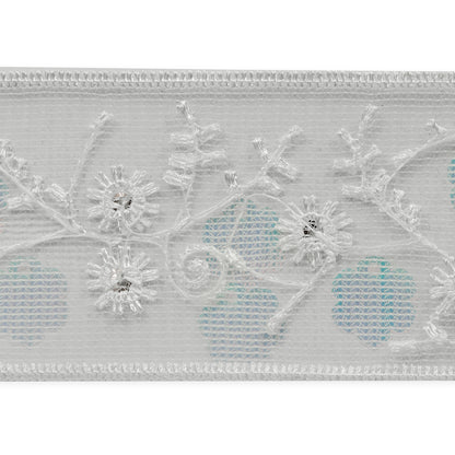 Odette 1-1/2" Embroidered and Sequined TapeTrim (Sold by the Yard)