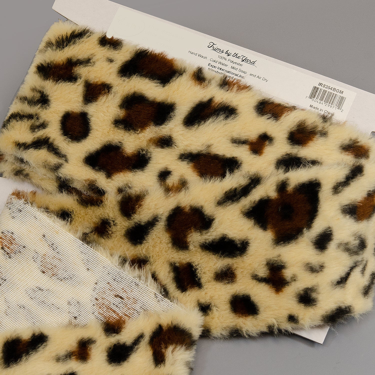 Chanda Faux Leopard Print Trim (Sold by the Yard)