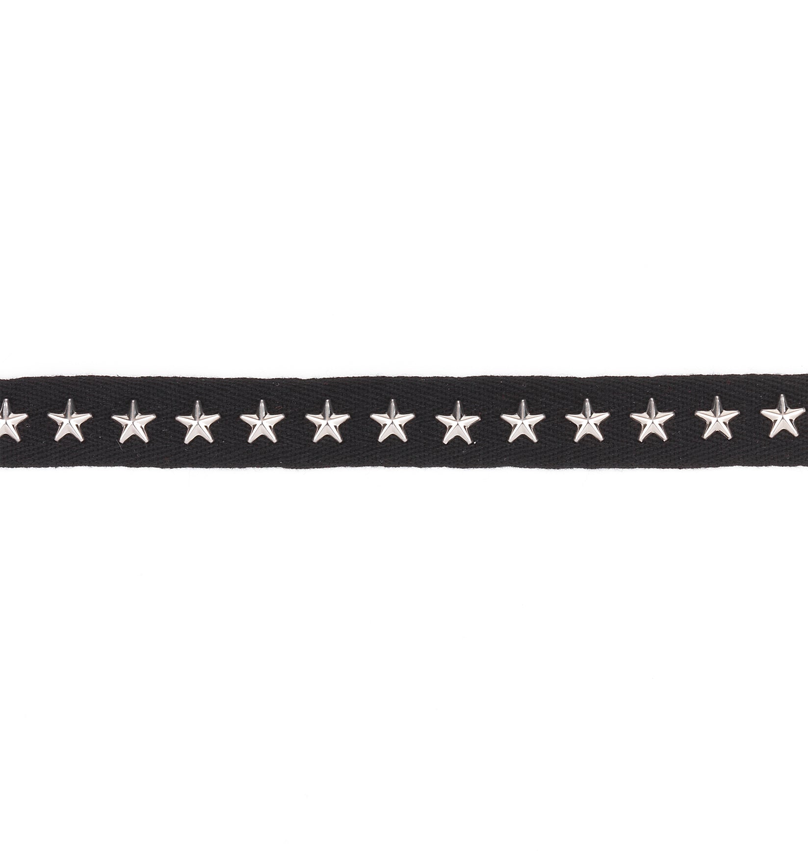 Danica 3/4" Wide Silver Star Studded Tape Trim (Sold by the Yard)