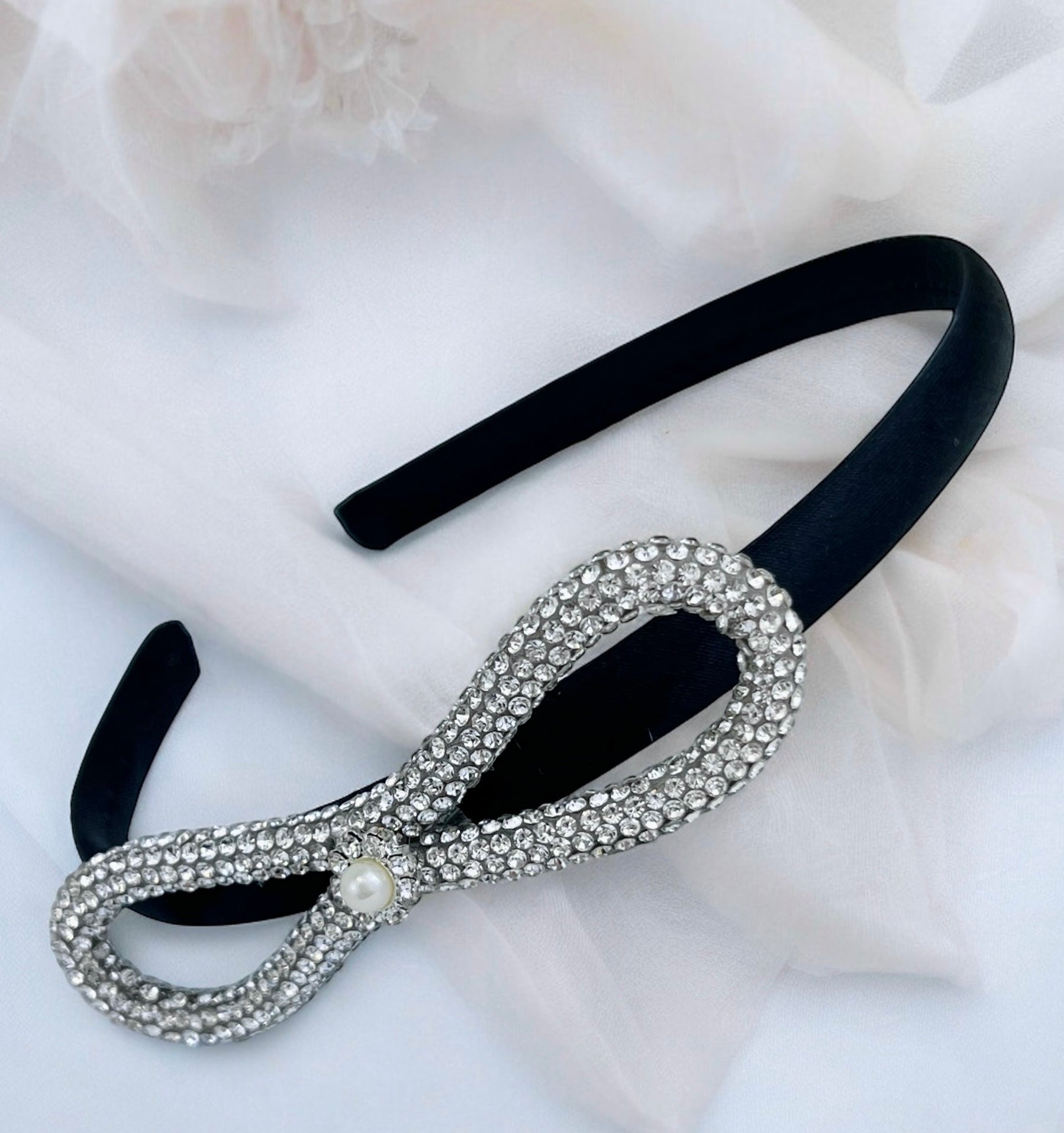 1/4" Emilia, 3-Row Rhinestone Studded Rope, Cotton Cord Trim (Sold by the Yard)