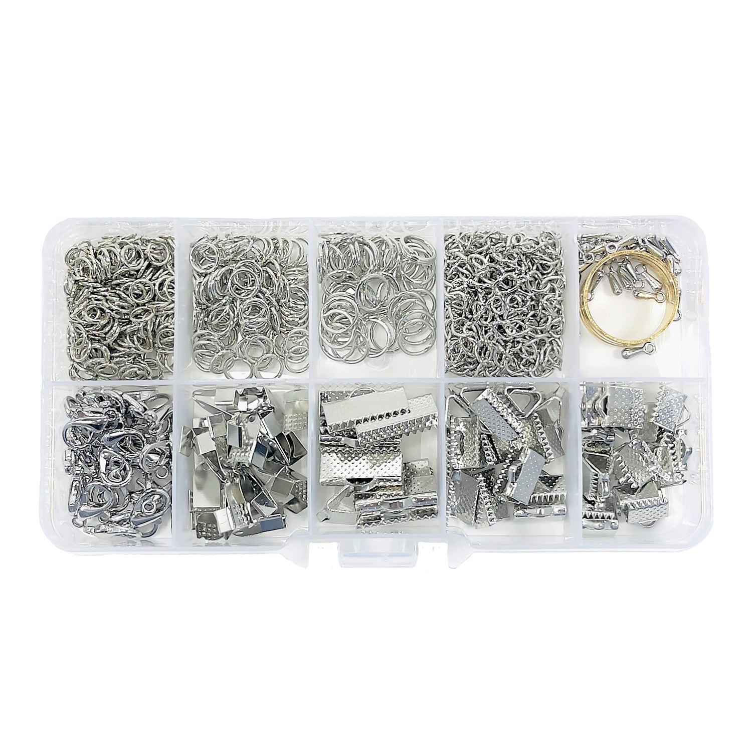 Jewelry Findings Kit of 10  Antique Silver Items