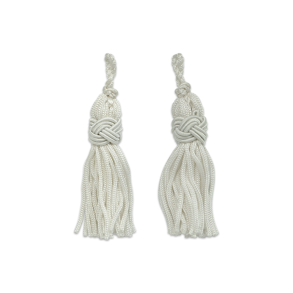 2" Chainette Tassel Pack of 2   - Off White