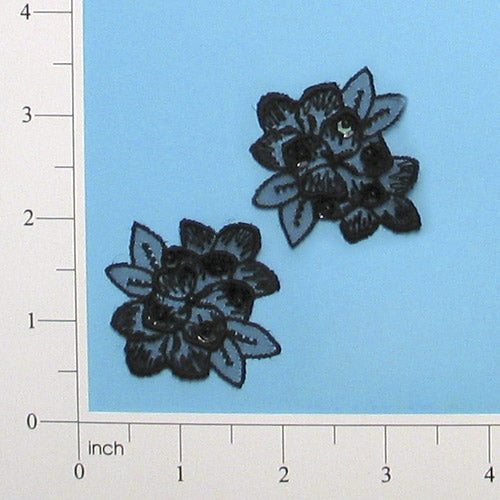 Vintage Florets Lace Applique/Patch 2 Pack 2" x 2"
