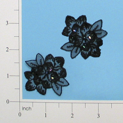 Vintage Florets Lace Applique/Patch 2 Pack 2" x 2"