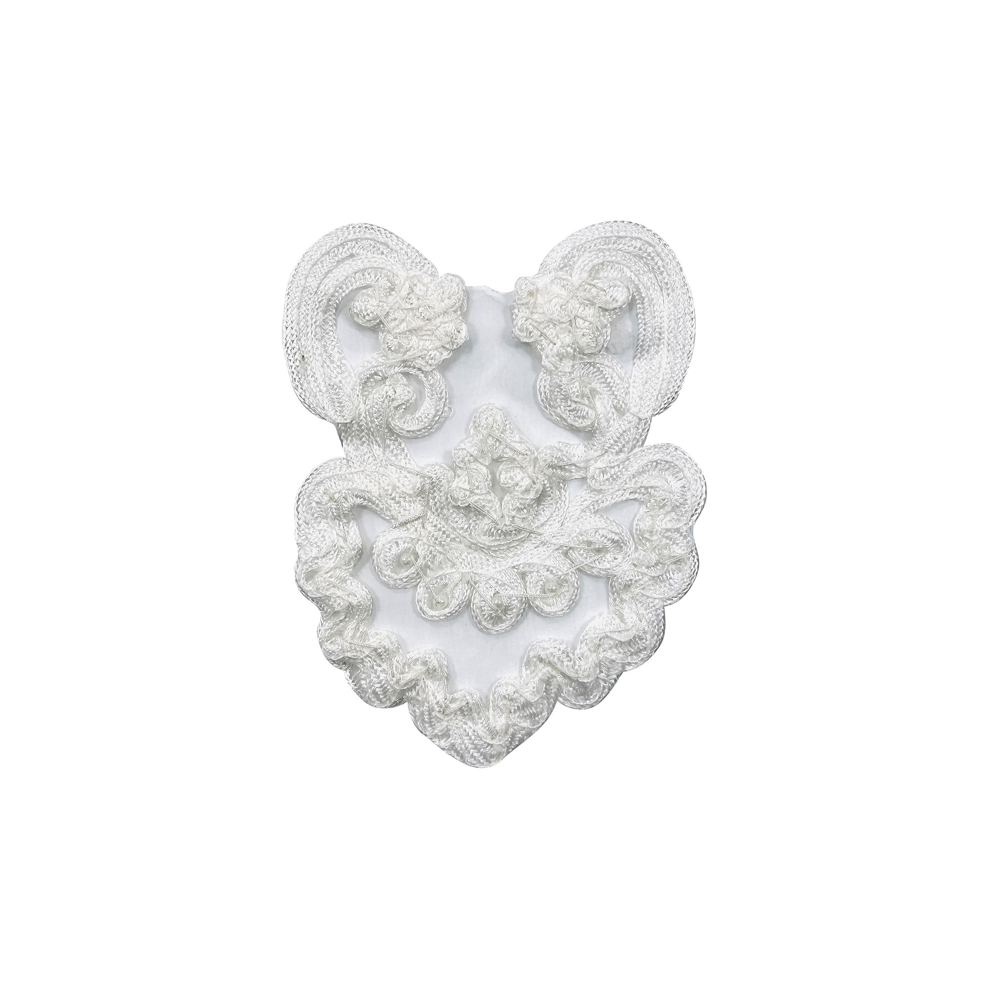 Vintage Soutache Double Heart Pearl Applique/Patch