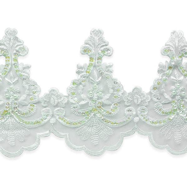 Las Vegas Lace Trim - White (Sold by the Yard)