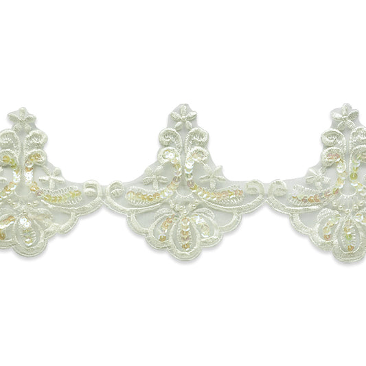 Vintage Lady Dipper Bridal Lace Trim (Sold by the Yard)