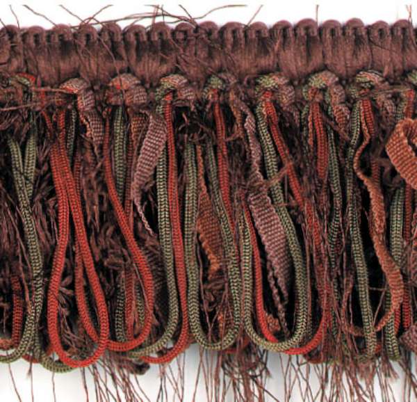 Loop Ribbon And Eyelash Fringe Trim   (Sold by the Yard)