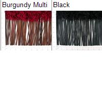 5 yards of 9" Leather And Hairy Gimp Fringe Trim