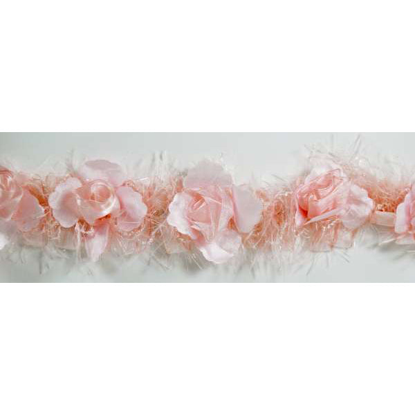 Macey Stretch Flower Trim  (Sold by the Yard)