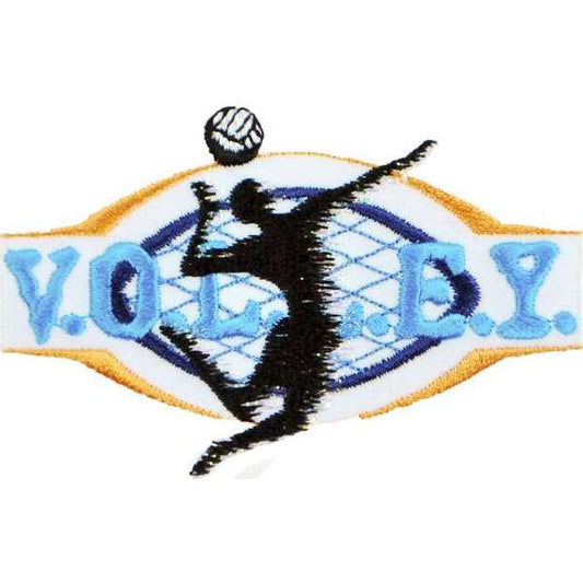 Volleyball Sport Embroidered Iron-on Applique/Patch  - Multi Colors