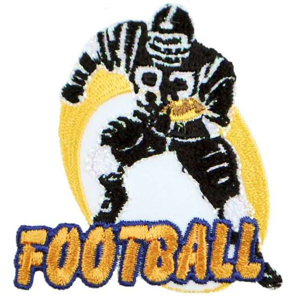 Football Sport Embroidered Iron-on Applique/Patch  - Multi Colors