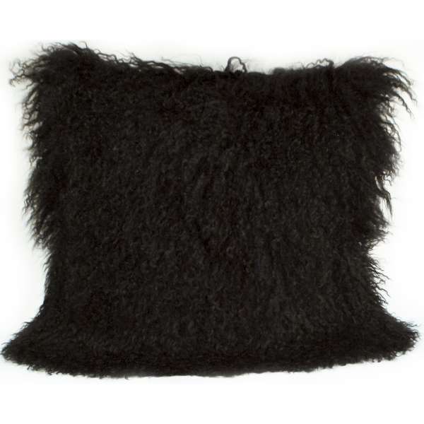 Mongolian Sheep Fur Throw Pillow 20X20"