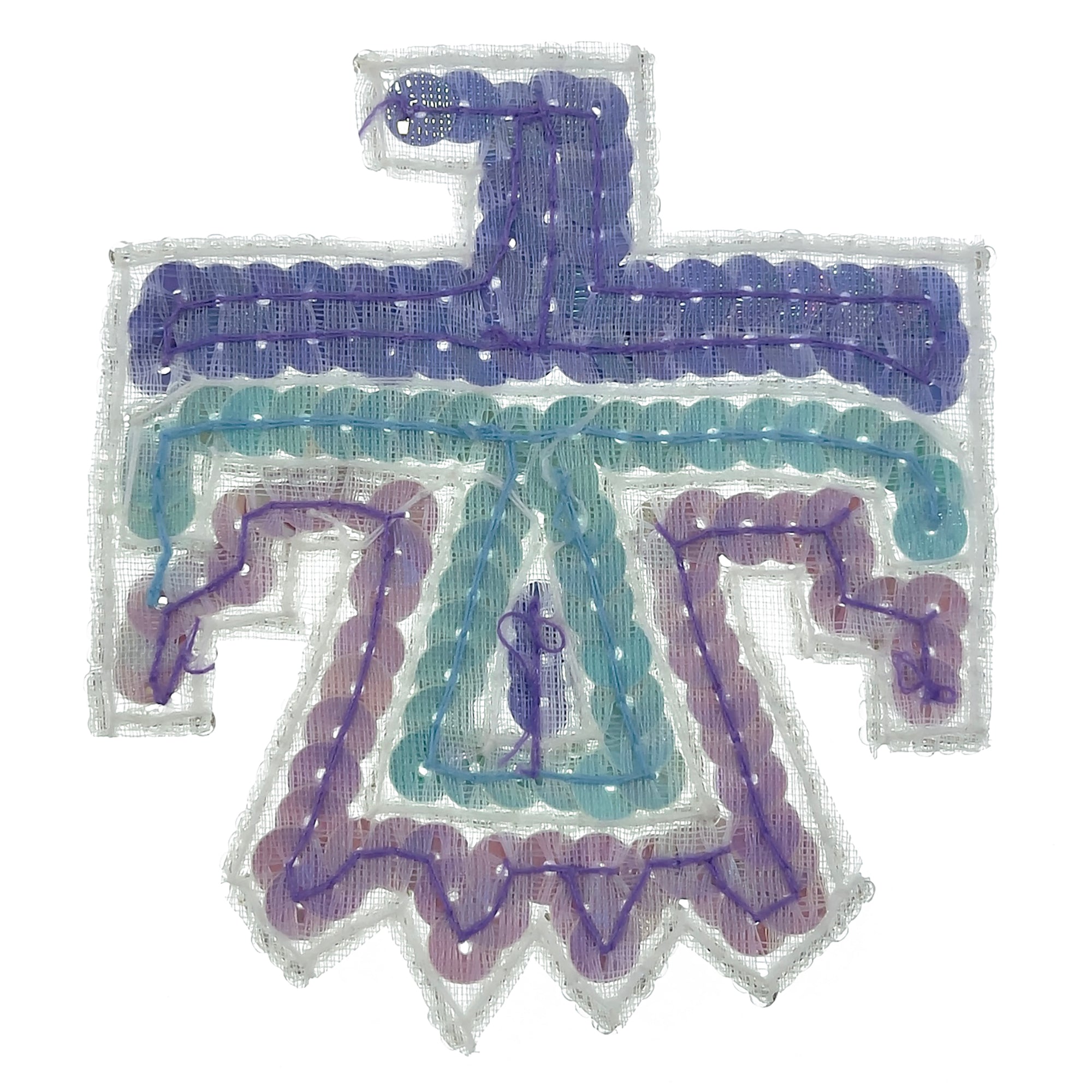 Small Thunderbird Sequin Applique  - Multi Colors