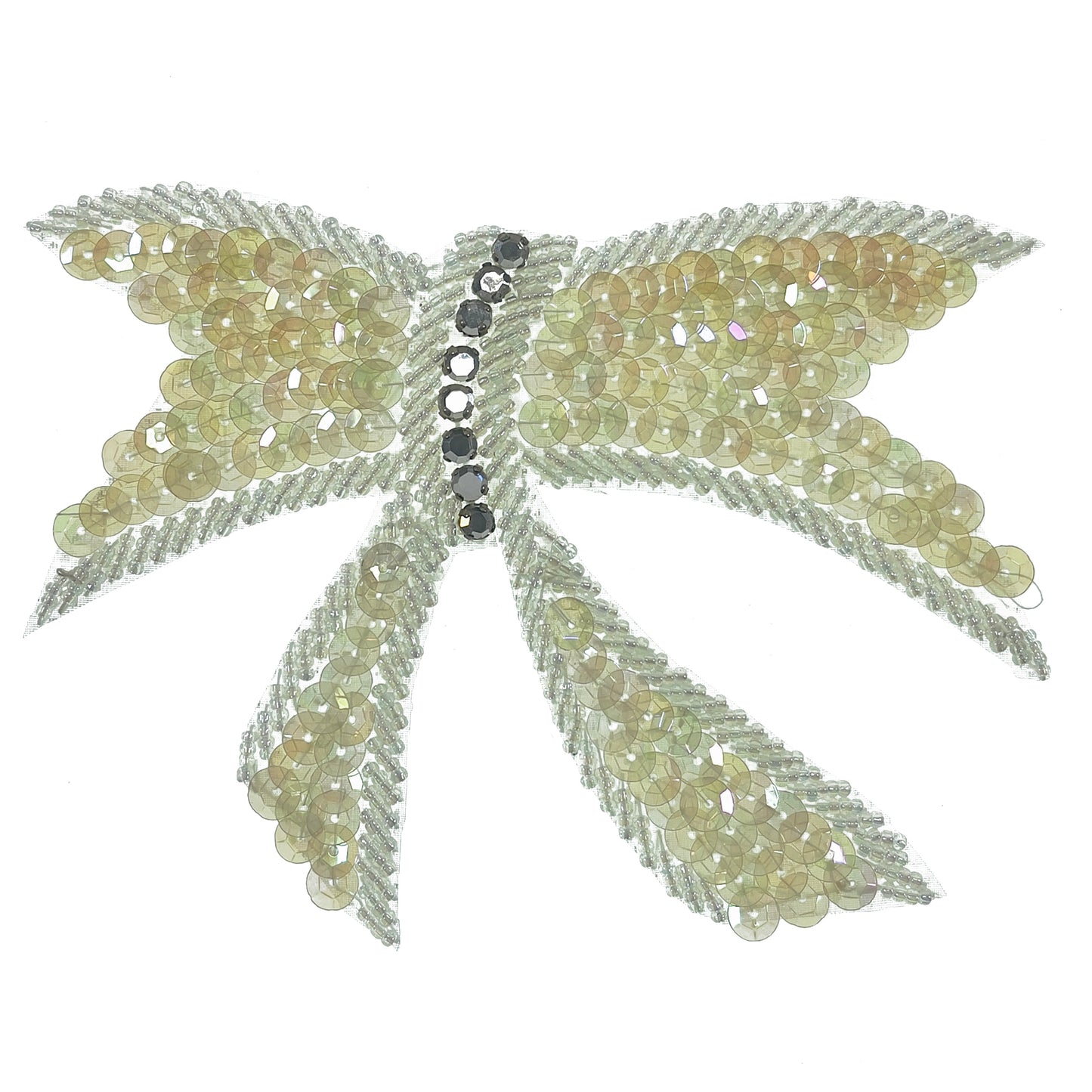 Knotted Bow Sequin Applique/Patch 5" x 4"