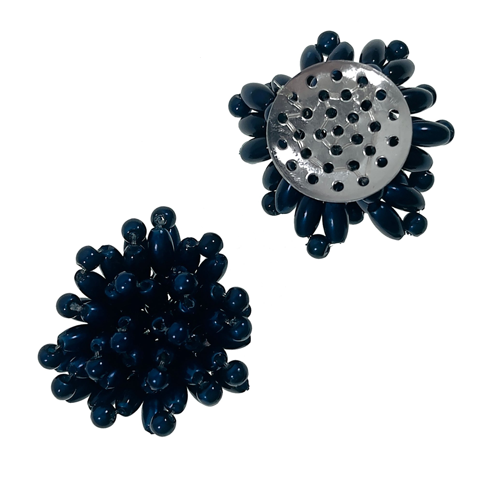 Mini Beaded Flower Applique/Patch Pack of 2