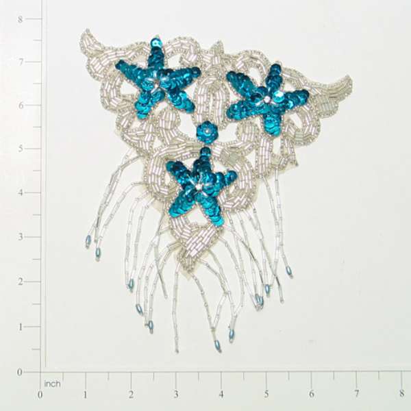 7" x 6 1/4" Flower Cluster Applique