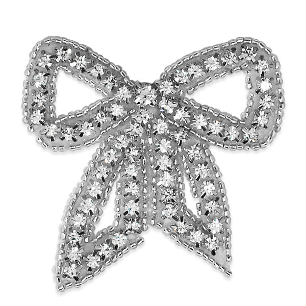 Bow Rhinestone Applique  - Crystal