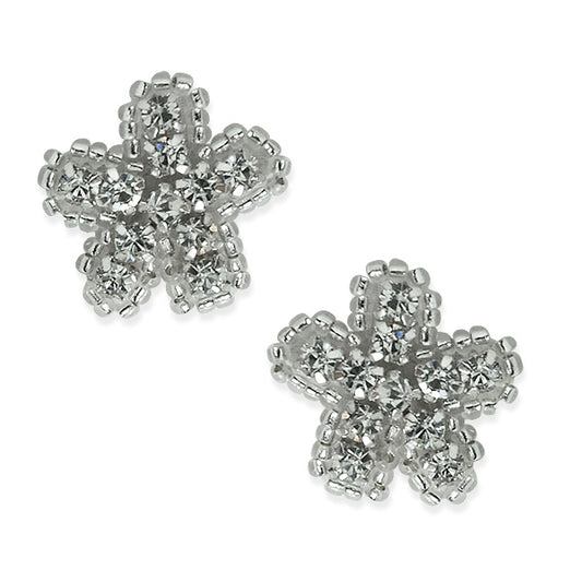 Daisy Rhinestone Applique/Patch Pack of 2  - Crystal