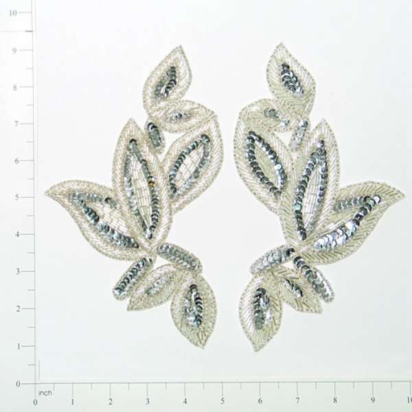 Foliage Sequin Applique/Patch Pack of 2