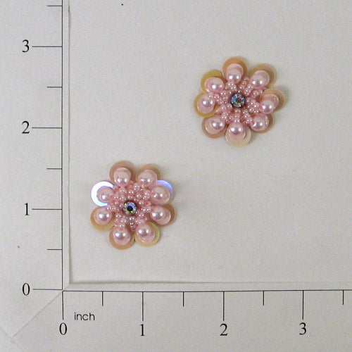 Mini Marigold Sequin Applique/Patch Pack of 2