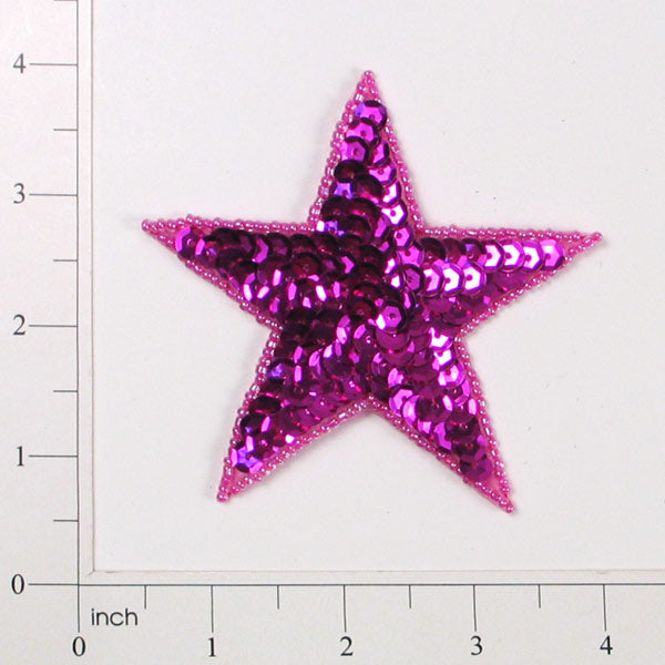 Sequin Star Applique 3 1/2"