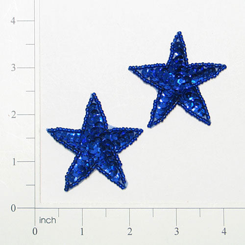 Star Sequin Applique/Patch Pack of 2