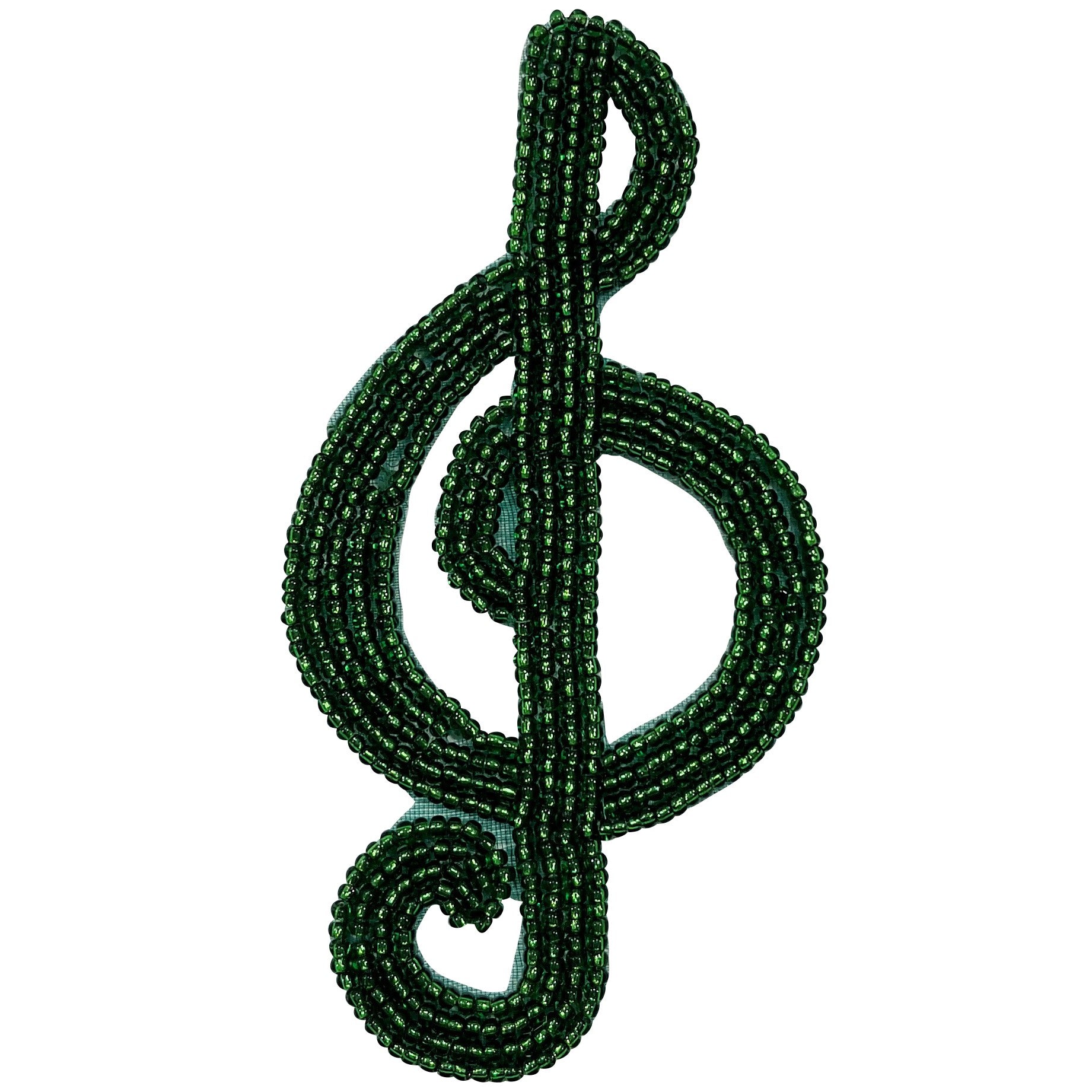 Beaded Treble Clef Applique