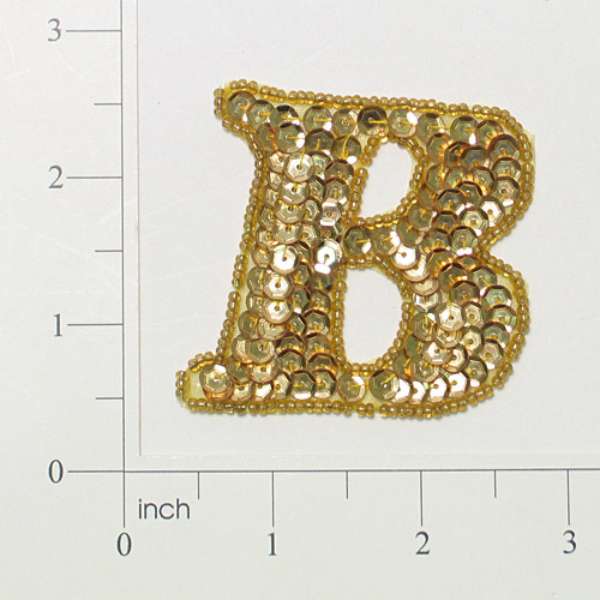 Letter B Sequin Applique/Patch