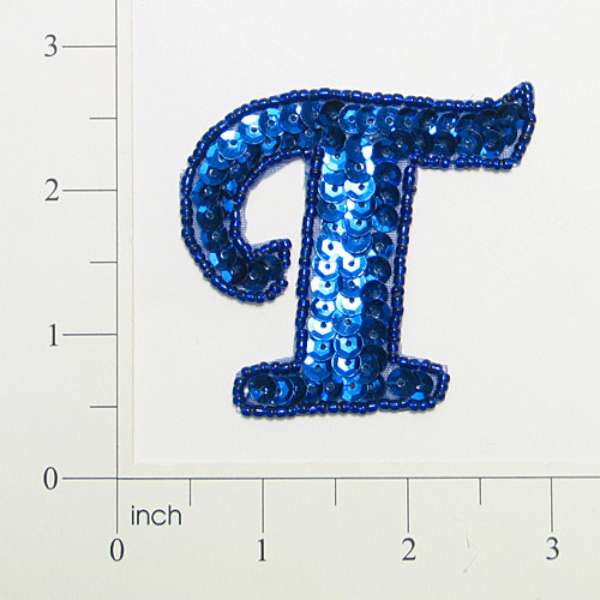 Letter T Sequin Applique/Patch