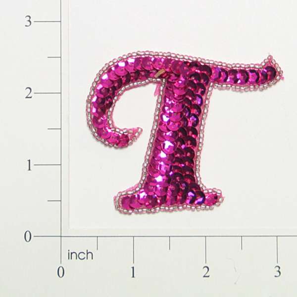 Letter T Sequin Applique/Patch