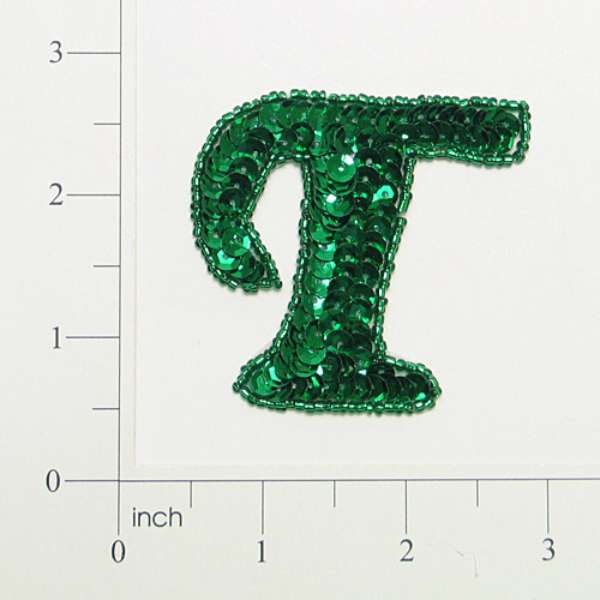 Letter T Sequin Applique/Patch