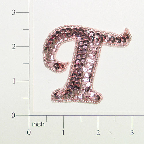 Letter T Sequin Applique/Patch